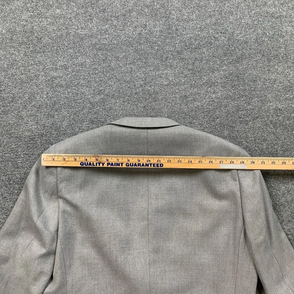 Stafford Blazer Mens 40 Slim Fit Gray Textured Sport Coat Single Breasted NWT